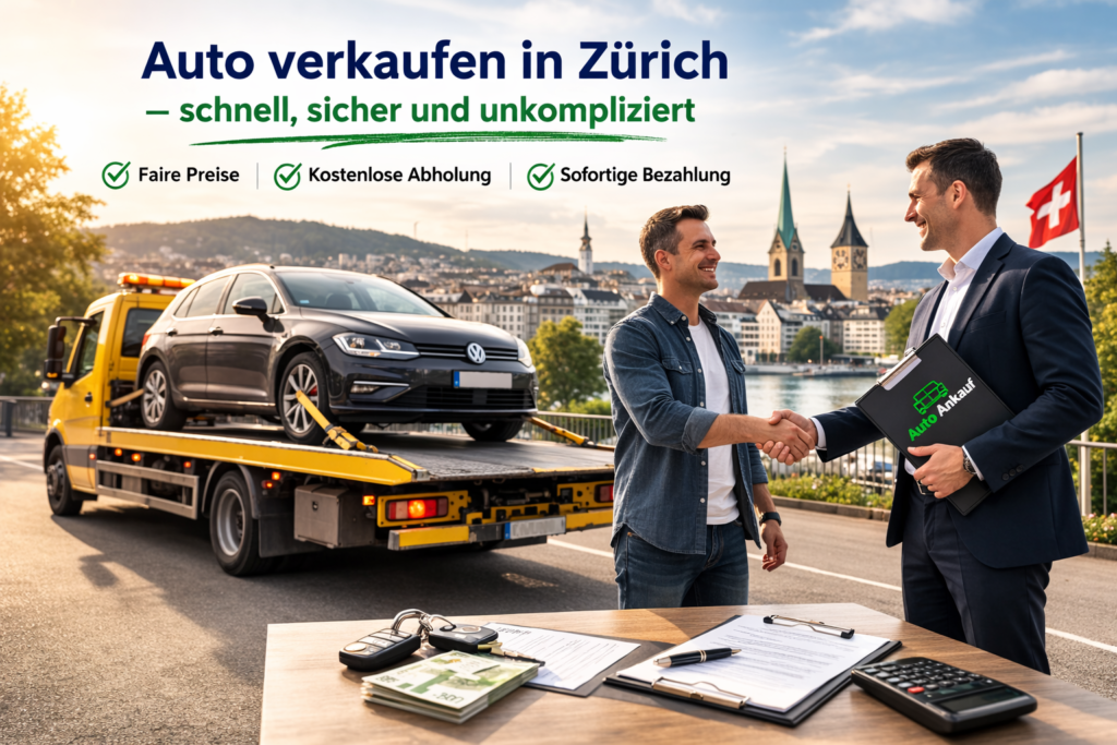 Autoankauf Zürich – kostenlose Autoabholung und schneller Fahrzeugankauf